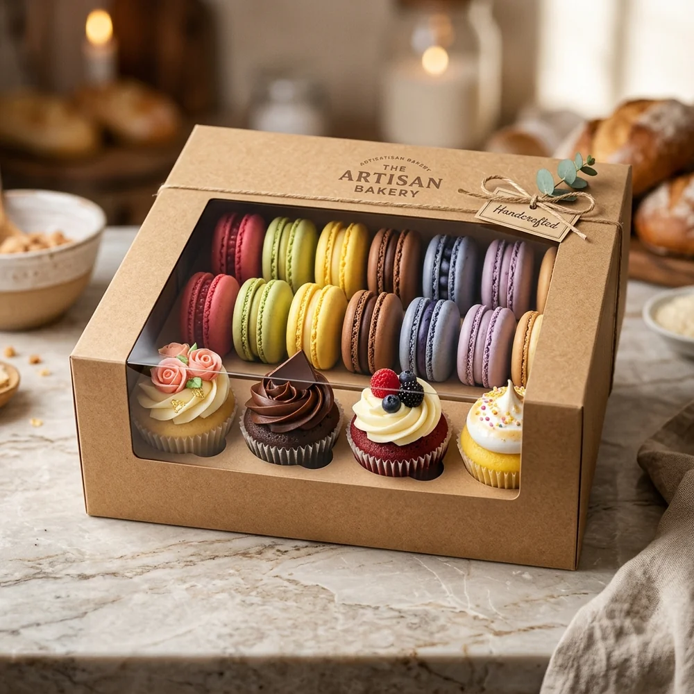 6-Cavity Artisan Cupcake Window Box